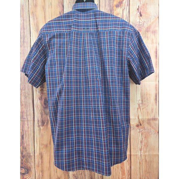 Ariat Pro Series Mens Plaid Button-Up S/S Shirt Large - Picture 2 of 8